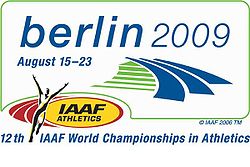 Логотип 12-го чемпионата мира по легкой атлетике. 2009 г. Берлин.